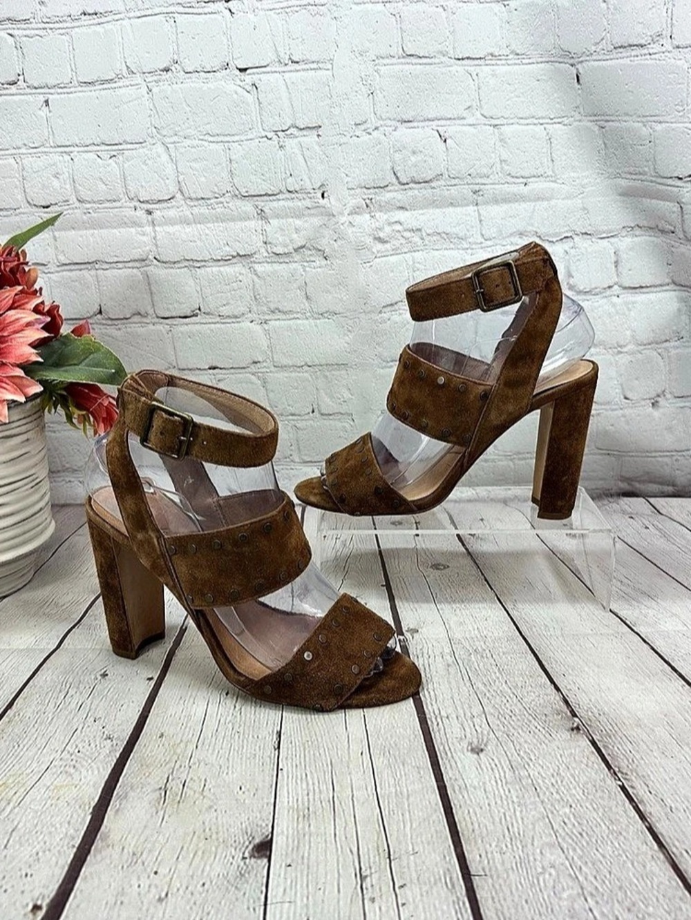 Madewell The Octavia Stud Sandal Brown US 6.5